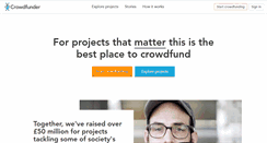 Desktop Screenshot of crowdfunder.co.uk