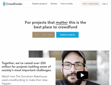 Tablet Screenshot of crowdfunder.co.uk